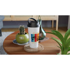 Classics Never Get Old, Car - White 15oz Stainless Steel Travel Mug Travel Mug Dad Globally Fulfilled