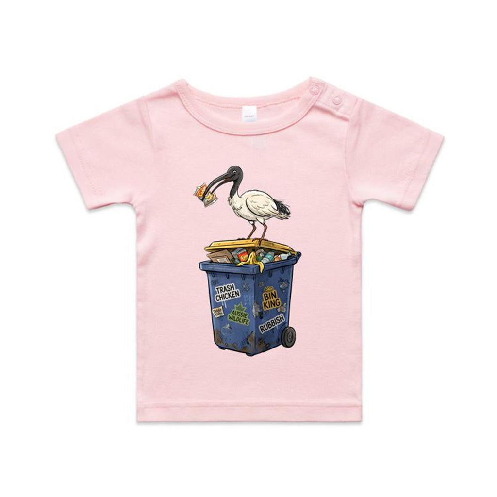 Bin Chicken Australian Ibis AS Colour Baby T-shirt