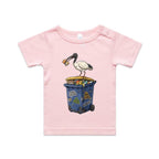 Bin Chicken Australian Ibis AS Colour Baby T-shirt