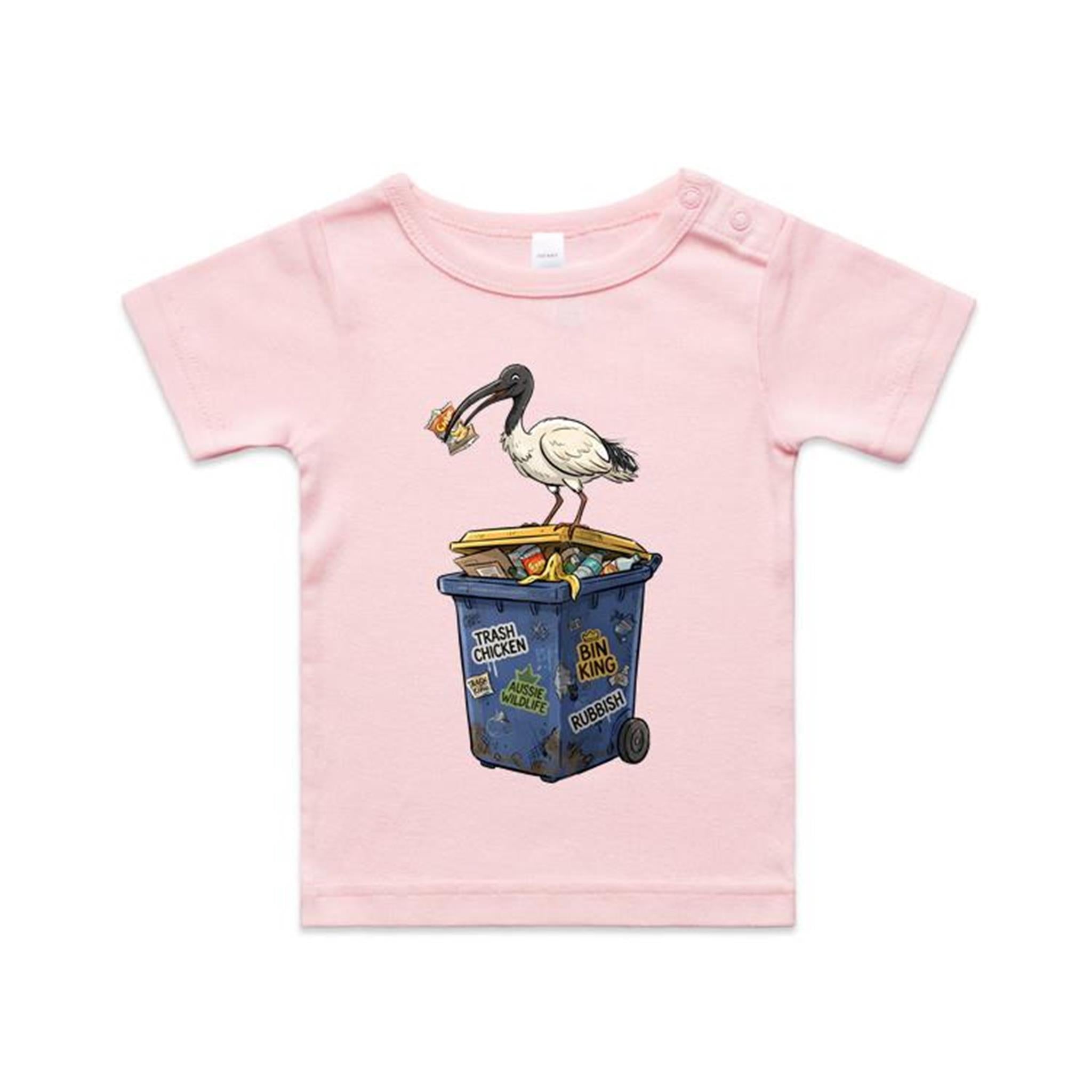 Bin Chicken Australian Ibis AS Colour Baby T-shirt