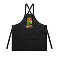 Melting Game Cube AS Colour Carrie Apron Black One Size Apron Games Printed In Australia