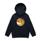 Tropical Days - Kids Hoodie Navy Kids Hoodie Printed In Australia