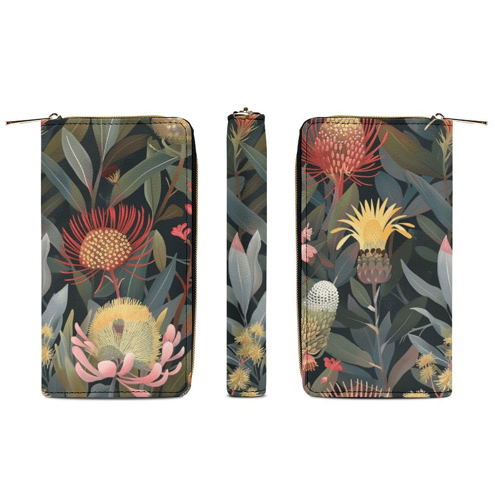 Australian Flowers -  PU Leather Wallet