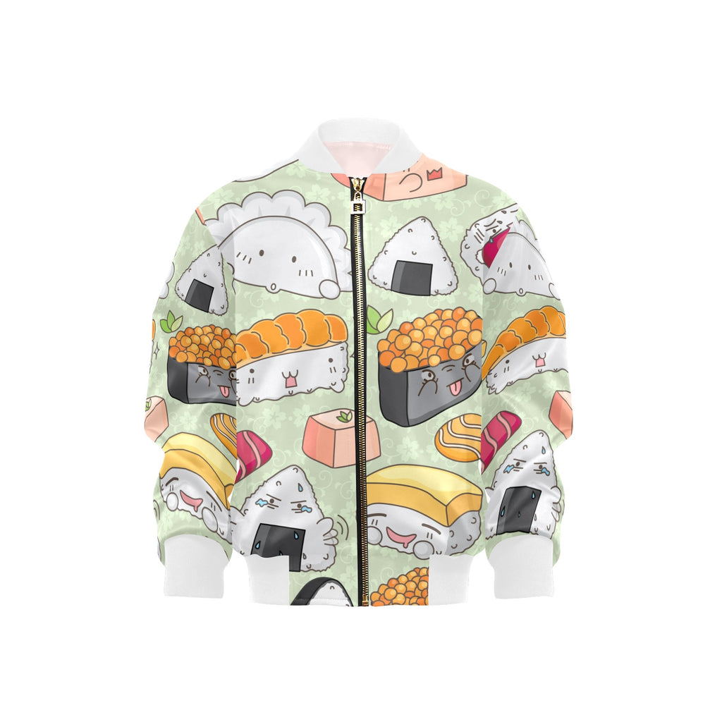Cheeky Sushi Kids Bomber Jacket XL Kids Bomber Jacket Food Printed Offshore