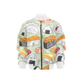Cheeky Sushi Kids Bomber Jacket XL Kids Bomber Jacket Food Printed Offshore