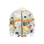 Cheeky Sushi Kids Bomber Jacket XL Kids Bomber Jacket Food Printed Offshore