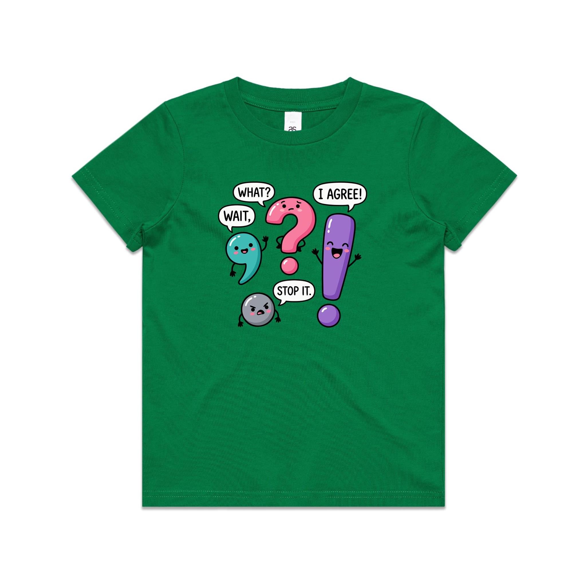 Funny Punctuation Kids AS Colour T-shirt