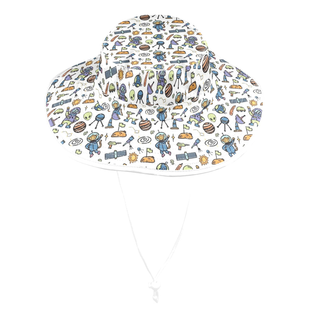 All About Space Wide Brim Bucket Hat Wide Brim Bucket Hat Printed Offshore Space