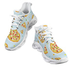 Pizzas On Blue Men's Twisted Sole Sneakers