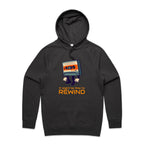 Cassette Tape, It Might Be Time To Rewind - Mens Hoodie Coal Mens Hoodie Music Printed In Australia Retro