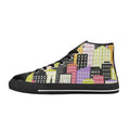City Scape - Men's High Top Canvas Shoes