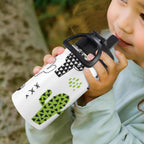 Graphic Cactus 12oz Kids Water Bottle with Straw Lid