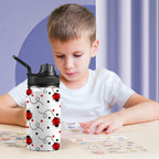 Ladybugs On The Move - Kids Water Bottle with Chug Lid (12 oz) Kids Water Bottle with Chug Lid animal Printed Offshore