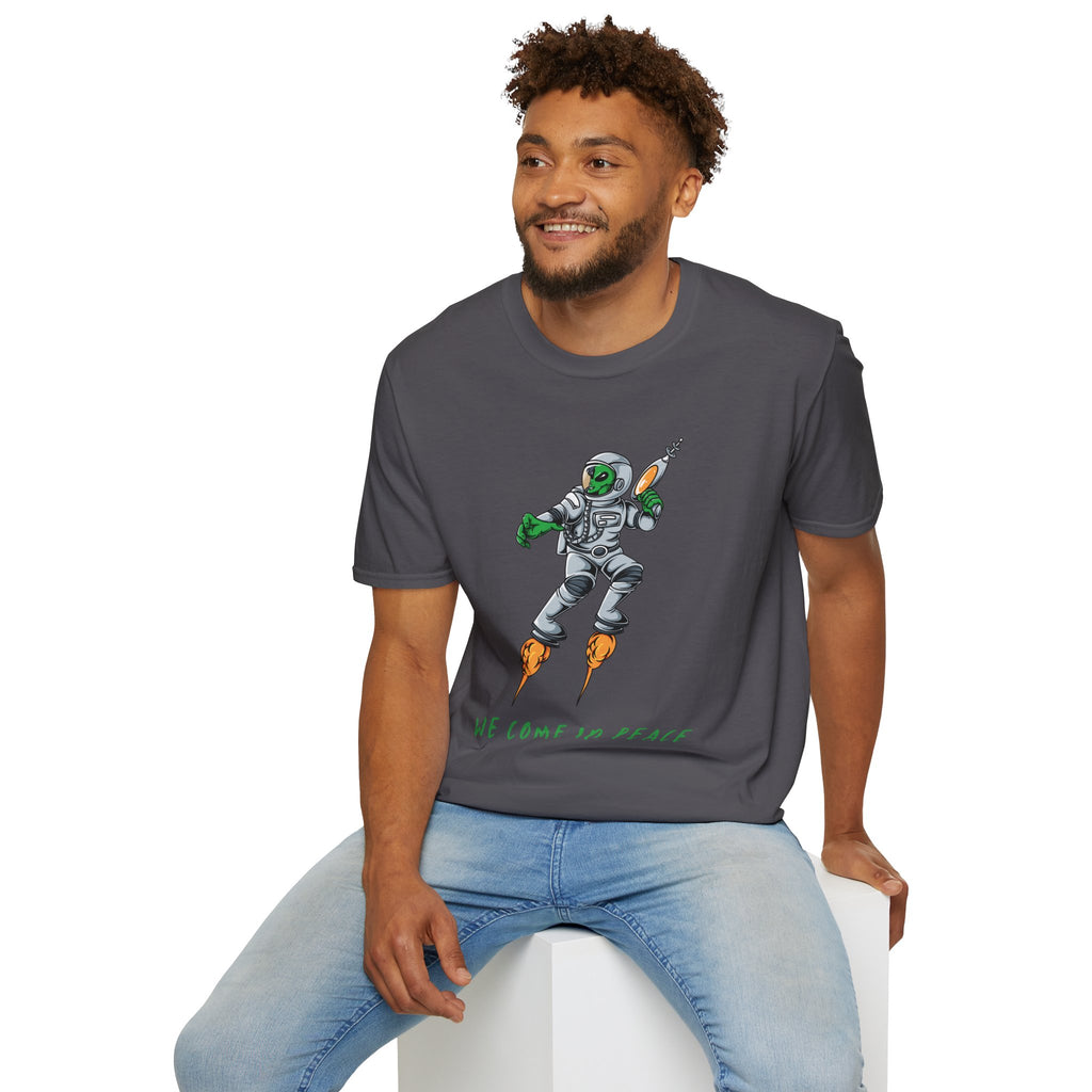 Alien, We Come In Peace - Unisex Softstyle T-Shirt