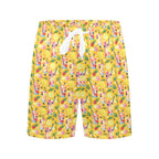 Tropical Fruit Drink Men's Mid-Length Beach Shorts Men's Mid-Length Beach Shorts Food Printed Offshore