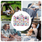 Bright Life Kids Hooded Blanket 100cm x 130cm Kids Hooded Blanket Printed Offshore