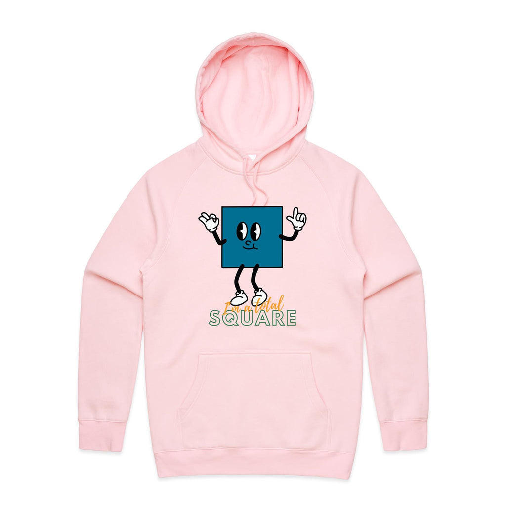 I'm A Total Square - Mens Hoodie Pink Mens Hoodie Maths Printed In Australia