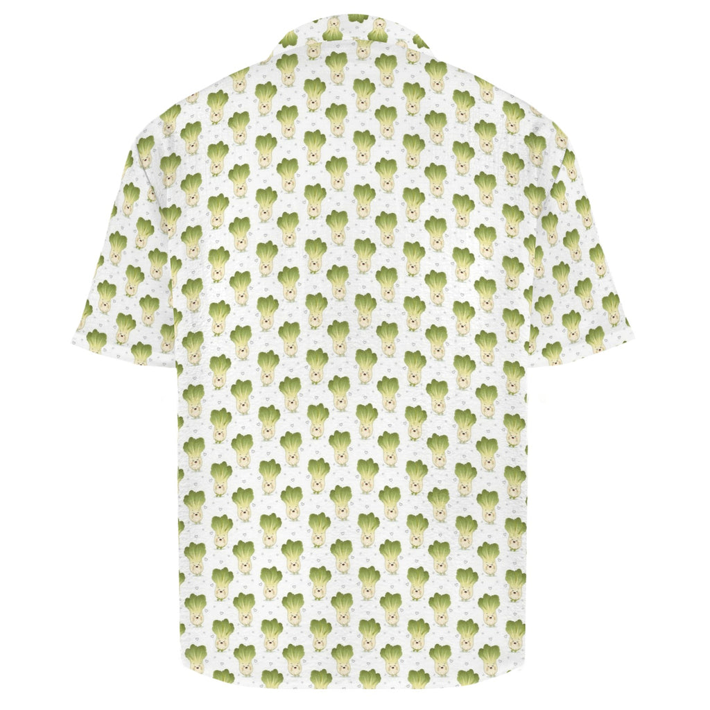Happy Bok Choy Men's Crinkle Hawaiian Shirt