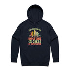 Chess And Education - Mens Hoodie Navy Mens Hoodie Chess Games Printed In Australia