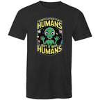 Alien, I'm Not Saying It Was Humans - Mens T-Shirt Black Mens T-shirt Printed In Australia Sci Fi