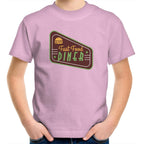 Fast Food Diner Sign - Kids Youth T-Shirt Pink Kids Youth T-shirt Food Printed In Australia Retro