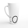 Coffee White Latte 17oz Ceramic Mug Default Title Latte Mug Coffee Globally Fulfilled