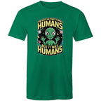 Alien, I'm Not Saying It Was Humans - Mens T-Shirt Kelly Green Mens T-shirt Printed In Australia Sci Fi