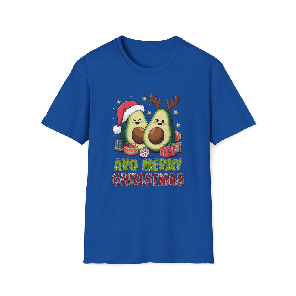 Avo Merry Christmas, Avocado - Unisex Softstyle T-Shirt