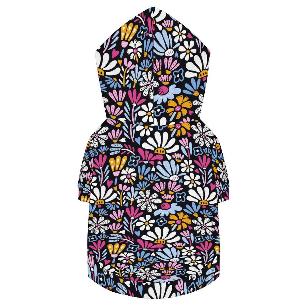 Graphic Floral Pet Hoodie (Small Size)