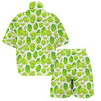 Cute Limes Women's Windbreaker Short Set Women's Windbreaker Short Set Food Printed Offshore