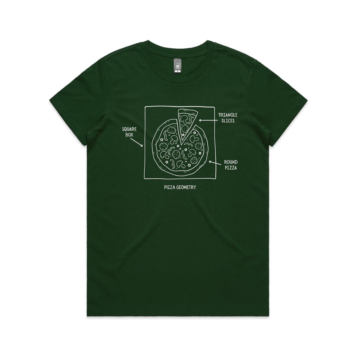 Pizza Geometry Women's AS Colour T-shirt