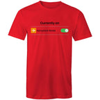 Currently On Aeroplane Mode - Mens T-Shirt Red Mens T-shirt Printed In Australia Tech