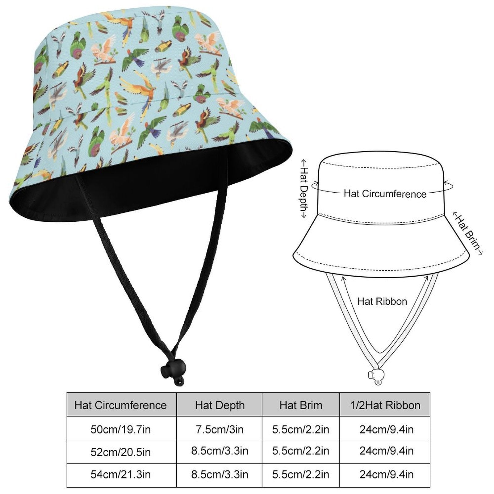 Parrots Kids' Bucket Hat