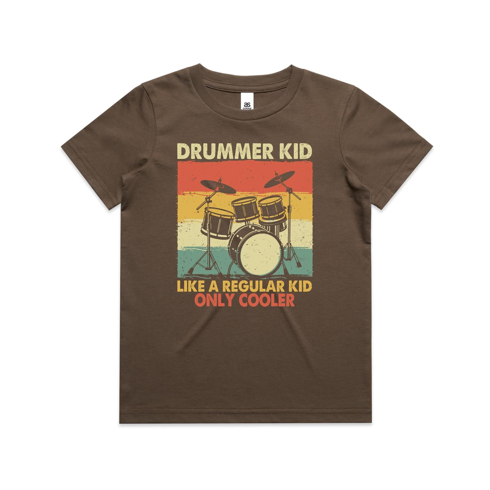 Drummer Kid - Kids Youth Staple Tee