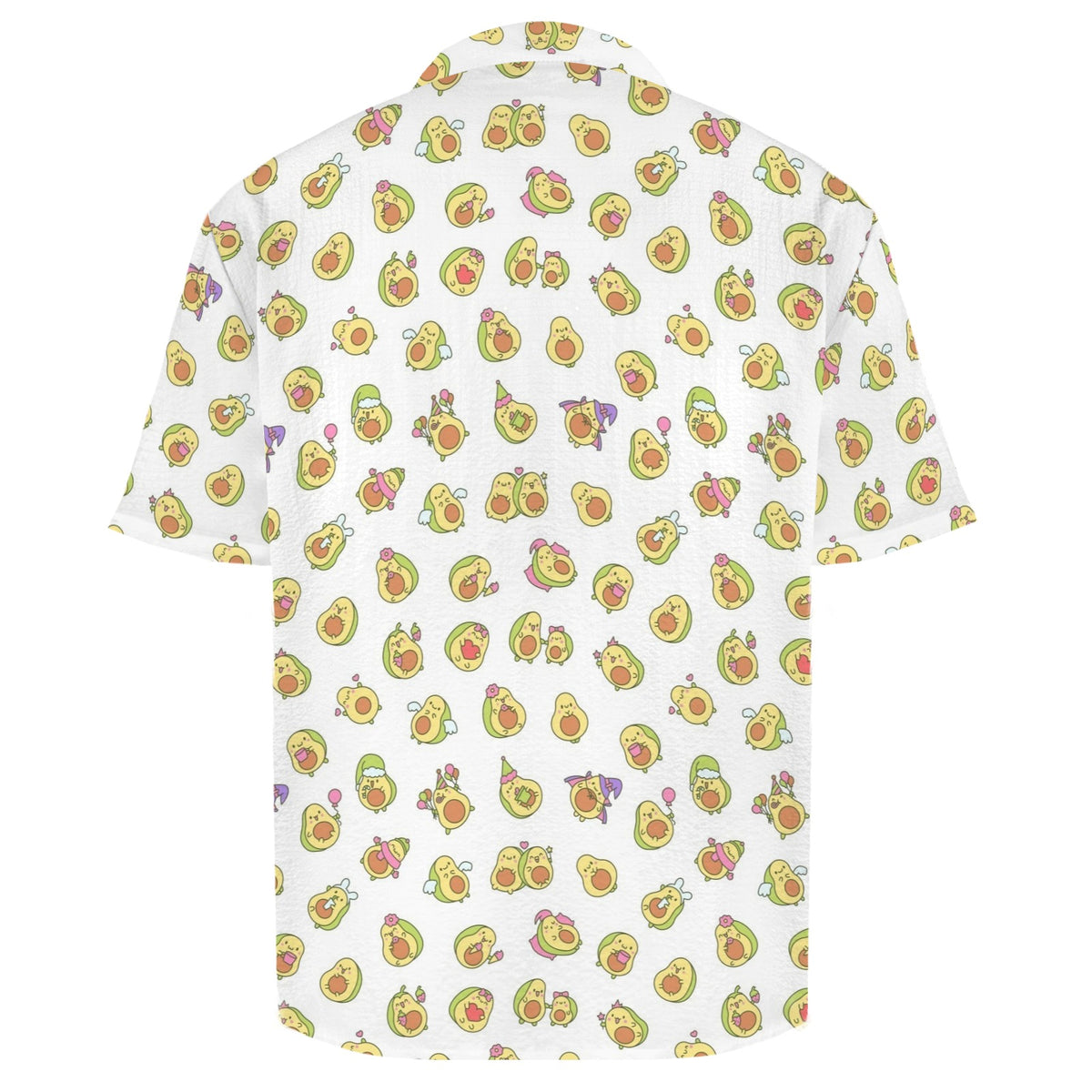 Avocado Cute Men's Crinkle Hawaiian Shirt