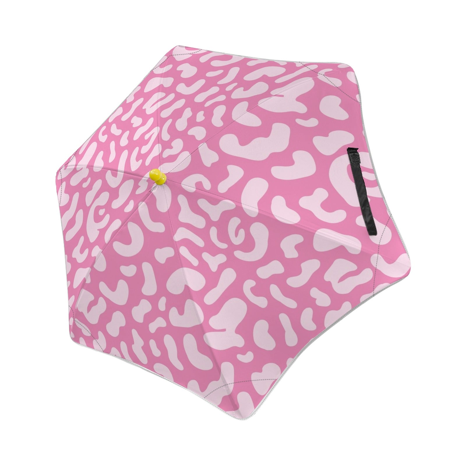 Pink Leopard Kids Safe Round Corner Umbrella One Size Kids Safe Round Corner Umbrella animal Printed Offshore