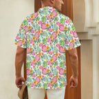 Bright Painted Tropical Men's Hawaiian Shirt