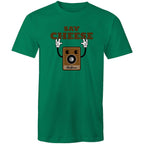 Say Cheese, Vintage Camera - Mens T-Shirt Kelly Green Mens T-shirt Printed In Australia Retro