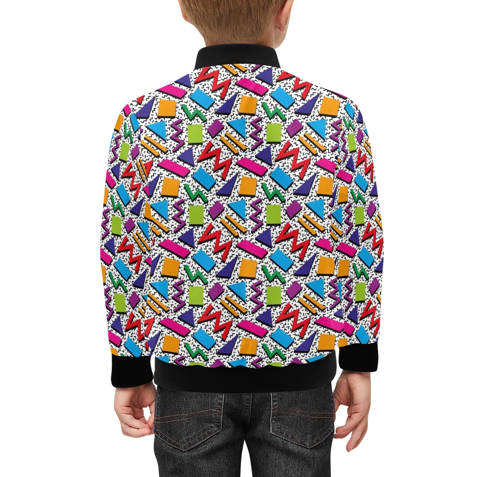 Graphic 80's Kids Bomber Jacket