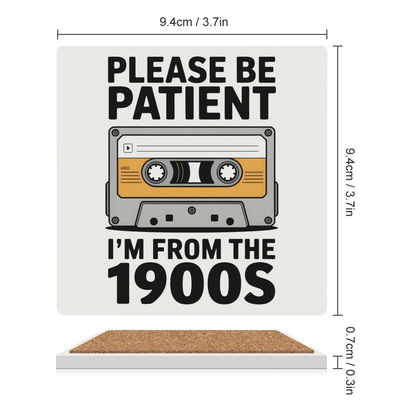 Please Be Patient Ceramic Coasters Ceramic Coasters Music Printed Offshore