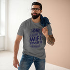 Home Is Where The WIFI Connects Automatically - Men's Staple Tee Athletic Heather Mens Premium T-Shirt Printed in AU and US Tech