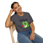 Frog, Social Battery - Unisex Softstyle T-Shirt