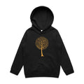 Music Tree - Kids Hoodie Black Kids Hoodie Printed In Australia