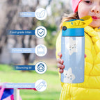 Blue stars - Little Kids Water Bottle Little Kids Water Bottle Printed Offshore Space