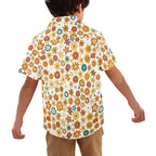 70's Style Floral Junior Kids Hawaiian Shirt