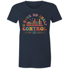I Have No Shelf Control, Books - Womens T-shirt Navy Womens T-shirt Printed In Australia Reading