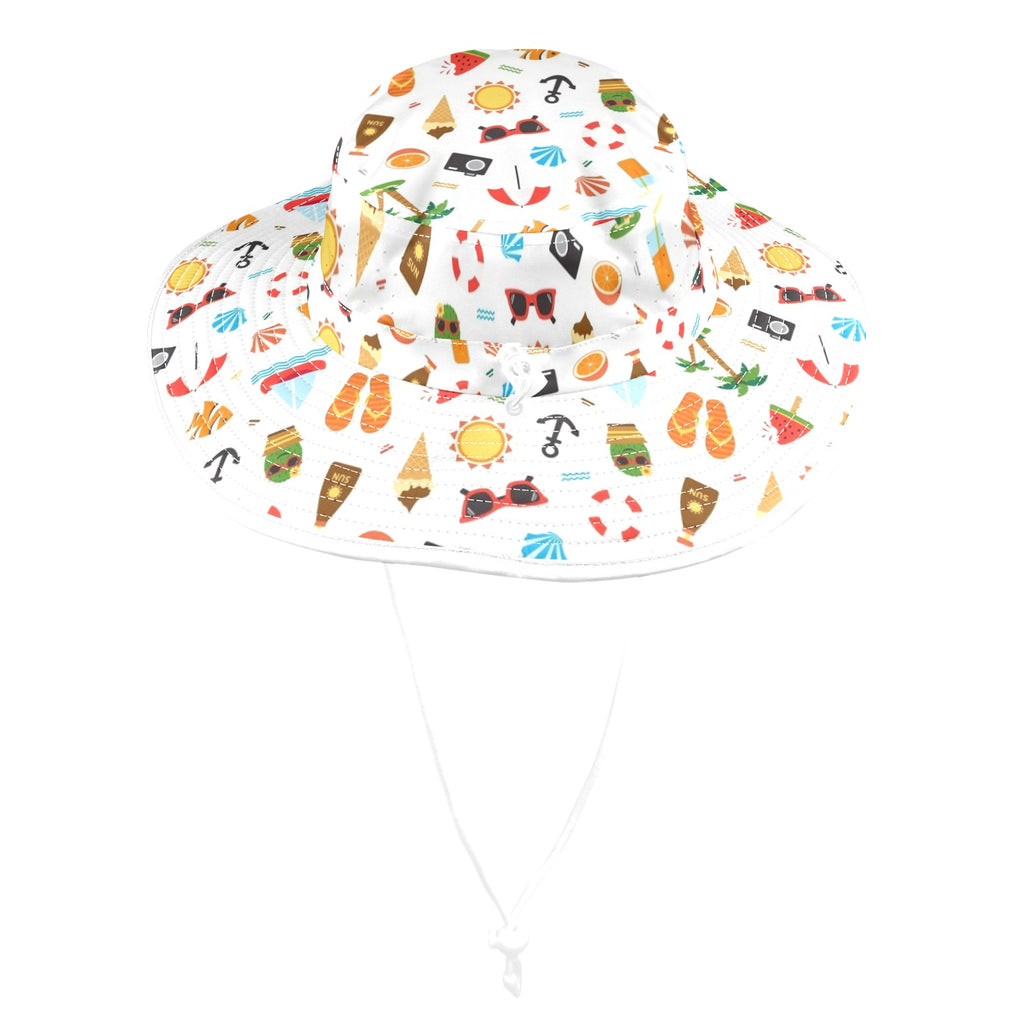 Beach Time Wide Brim Bucket Hat Wide Brim Bucket Hat Printed Offshore Summer Surf