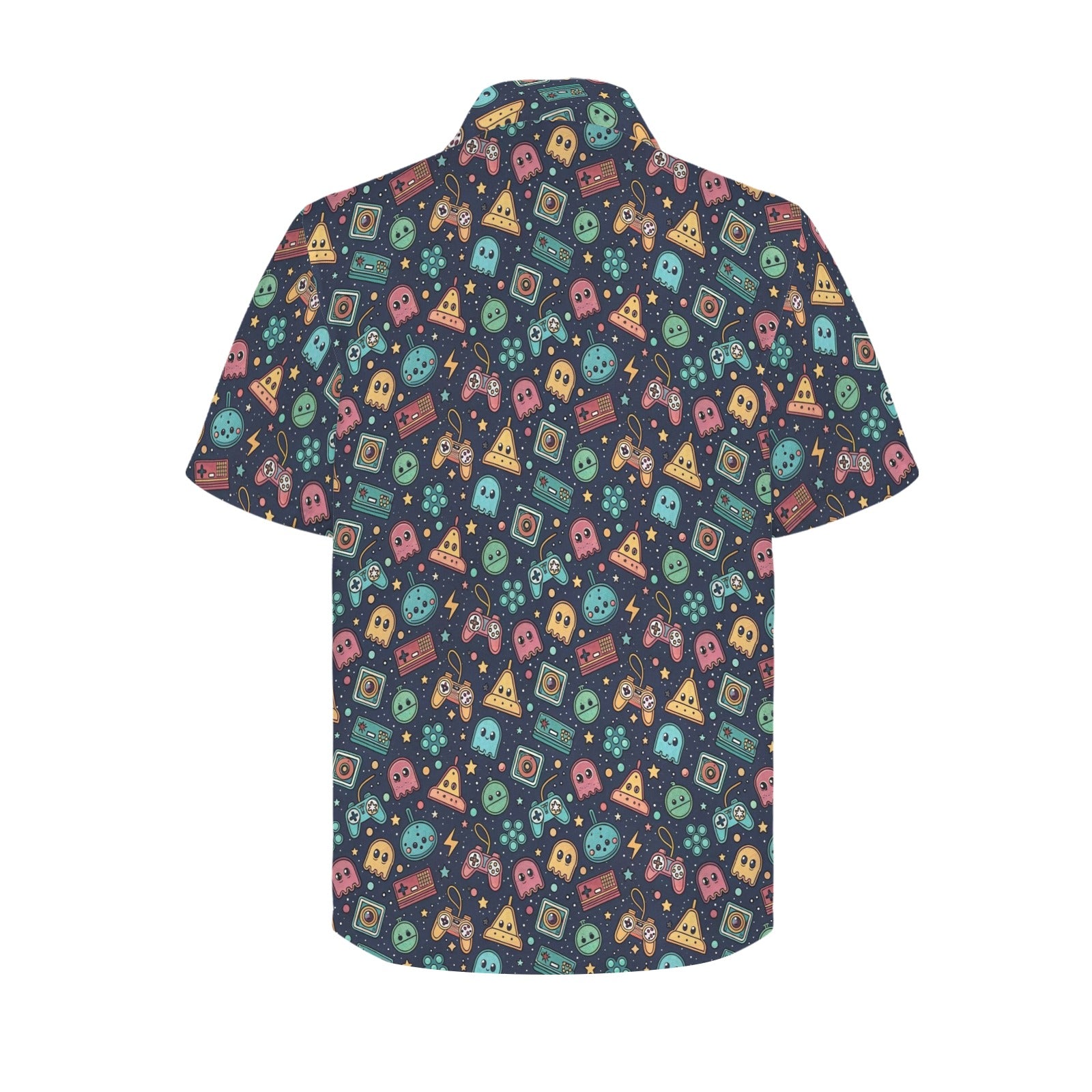 Video Game - Men's Short Sleeve Hawaiian Shirt Men's Hawaiian Shirt (New) Games Printed Offshore Retro