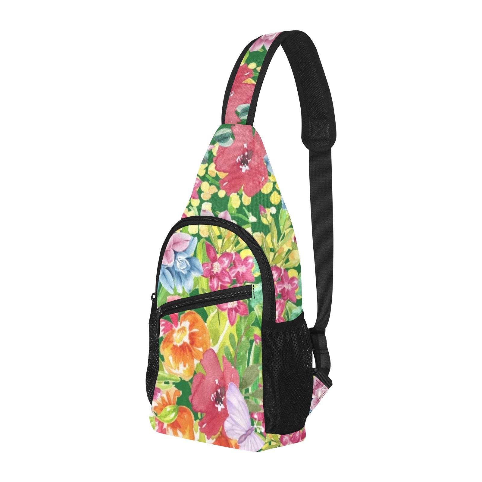Bright Watercolour Floral - Chest Bag