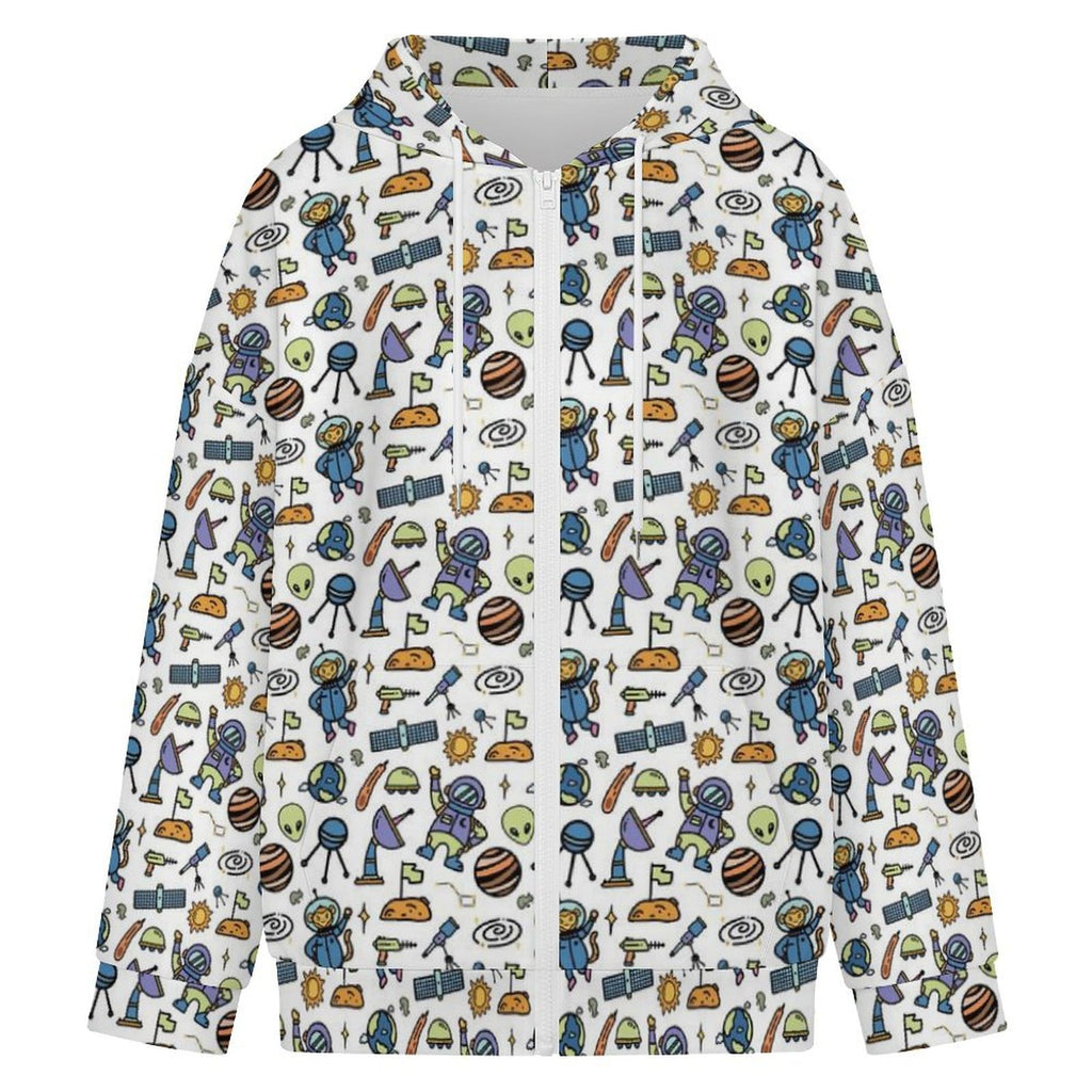 All About Space Women's Full-Zip Hoodie